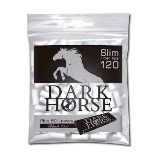 filtro slim dark horse black + papel