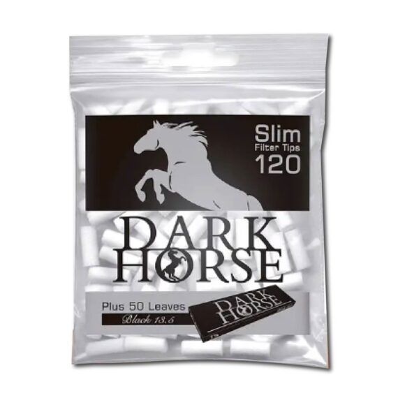 filtro slim dark horse black + papel