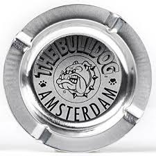cenicero plateado bulldog