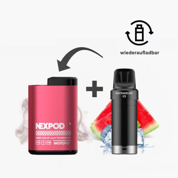 wotofo-nexpod-starter-kit-rose-red-inkl-1-kartusche-watermelon-ice