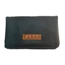 TABAQUERA TABAG GRANDE ECO CUERO negro