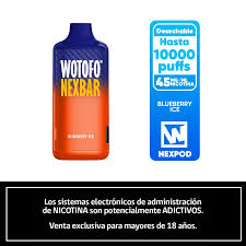 Vaporizador Wotofo Nexbar 10K Blueberry Ice 10000 Puffs