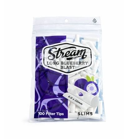 Filtro Stream Slim Long Blueberry Click 100 Filtros